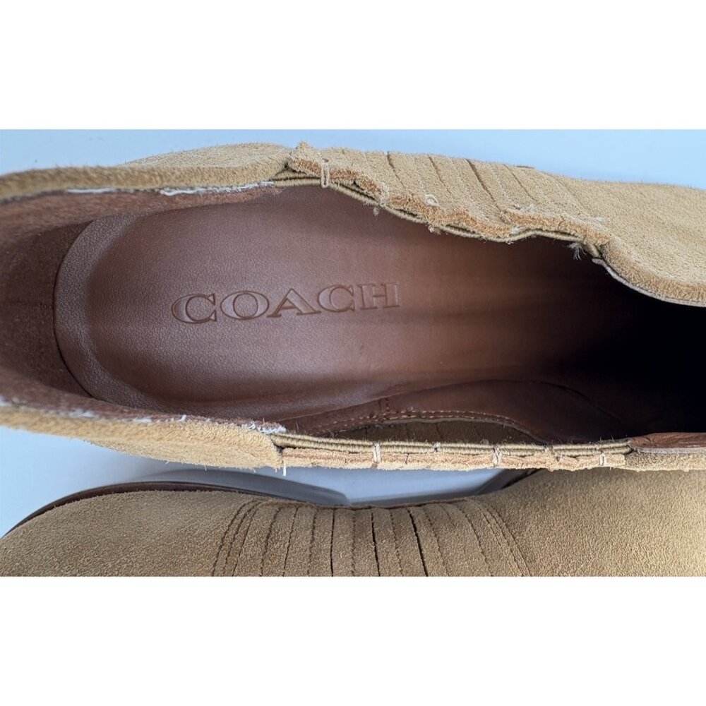 Coach Women's DEVIN BOOTIE Size 10 Leather Beige G 3325 MSRP $195.00 NEW - Picture 11 of 12